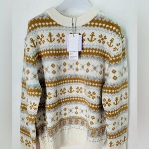 Uniqlo X JW ANDERSON SOUFFLE YARN FAIR ISLE SWEATER